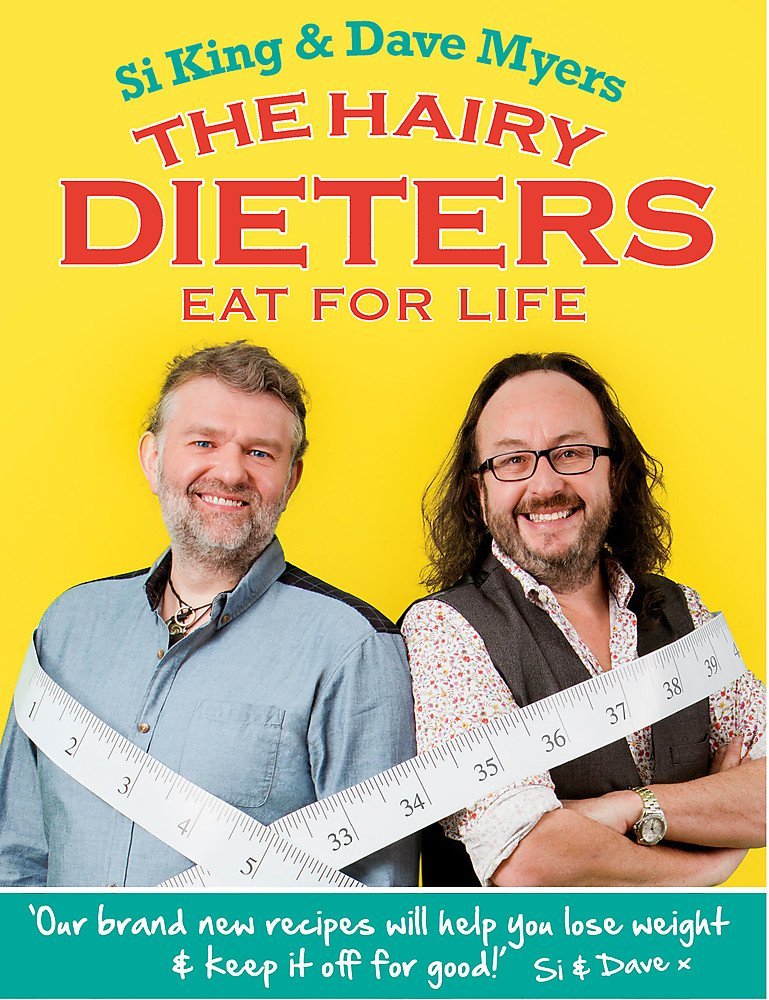 The Hairy Dieters Good Eating and Eat for Life paperback book covers - low-calorie recipe cookbook set