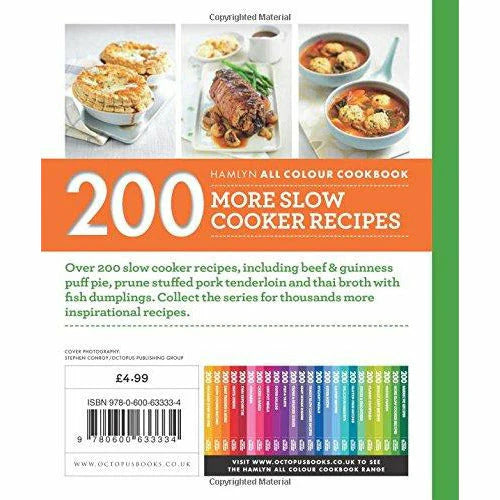 Hamlyn All Colour Cookery: 200 More Slow Cooker Recipes by Sara Lewis - alternate paperback cover view