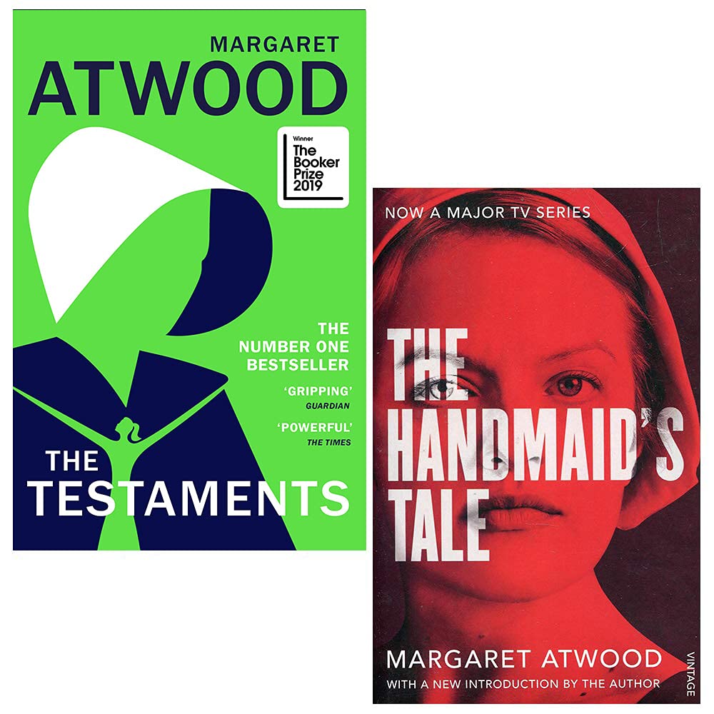 The Handmaid's Tale and The Testaments by Margaret Atwood - 2 book paperback collection set, brand new dystopian fiction