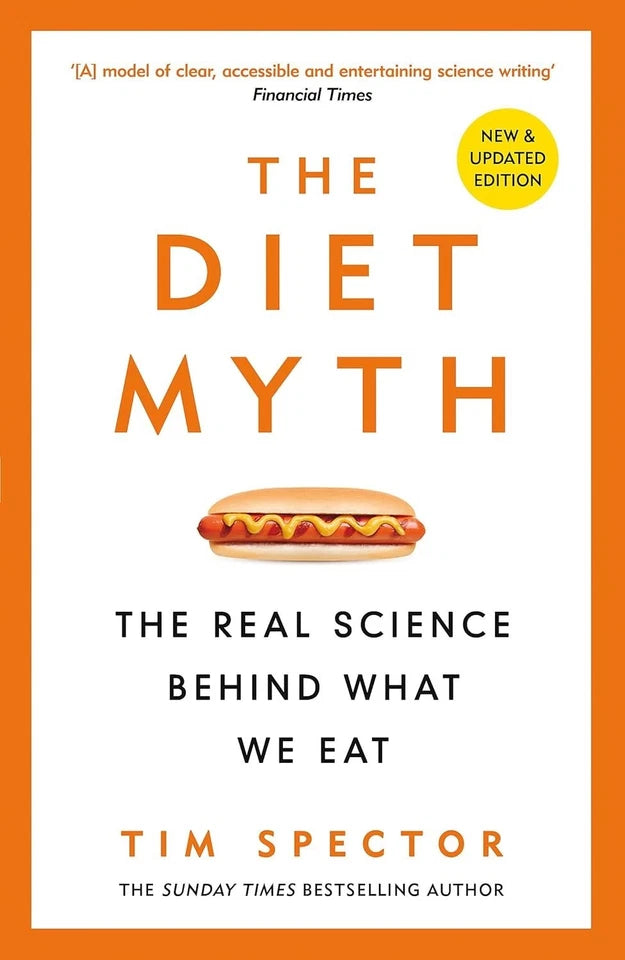 Happy Healthy Gut and The Diet Myth 2 book collection set showing book spines and back covers, paperback gut health set