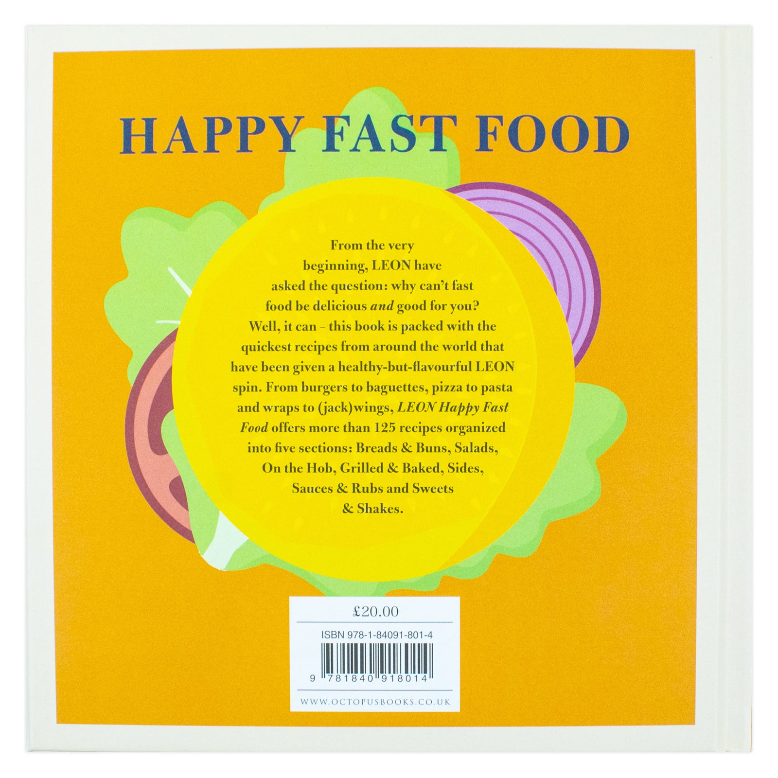 Happy Leons: Leon Happy Fast Food hardback cookbook - inside page showing recipe layout
