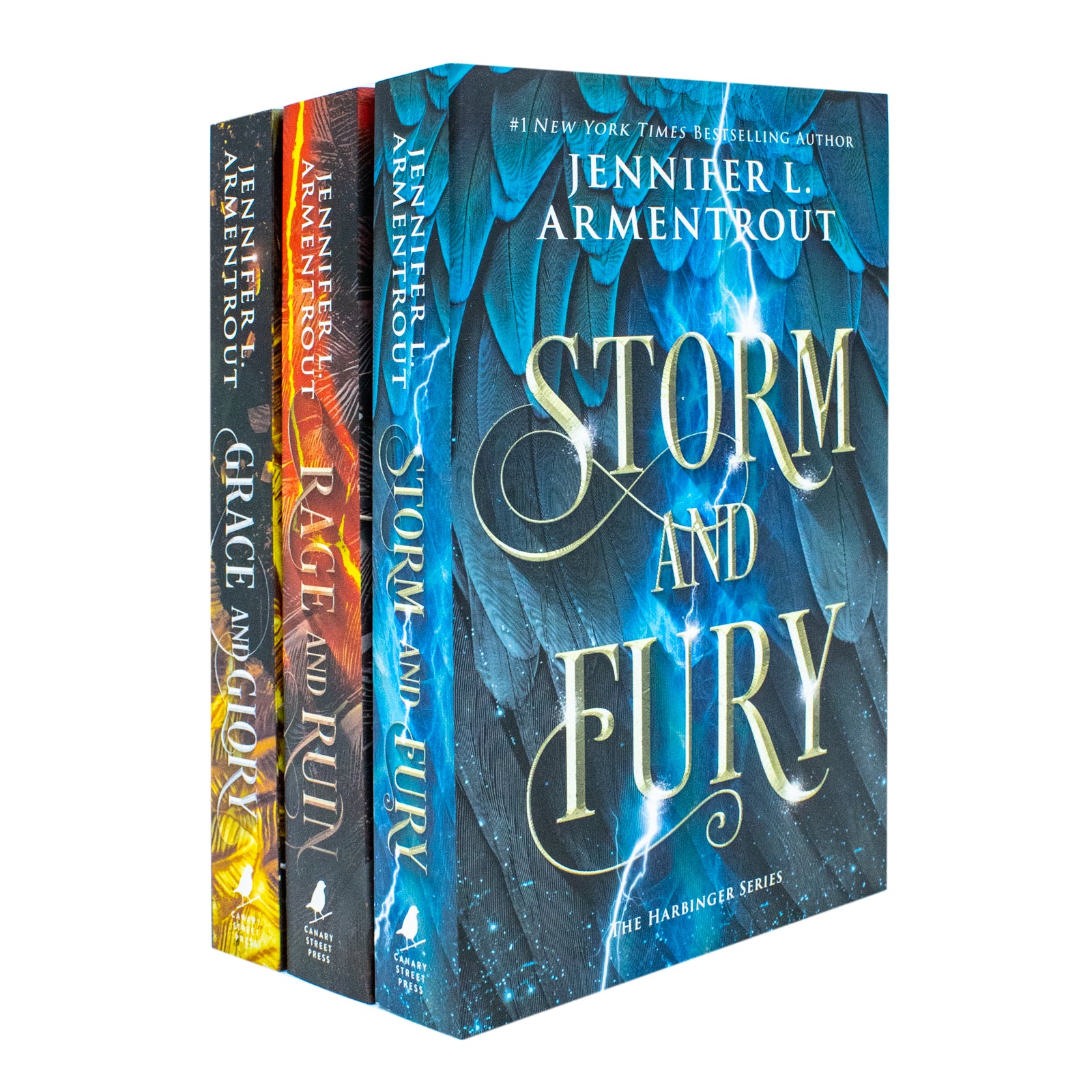 The Harbinger Series 3 Book Collection Set by Jennifer L. Armentrout - Storm and Fury, Rage and Ruin, Grace and Glory - Young Adult Paperback
