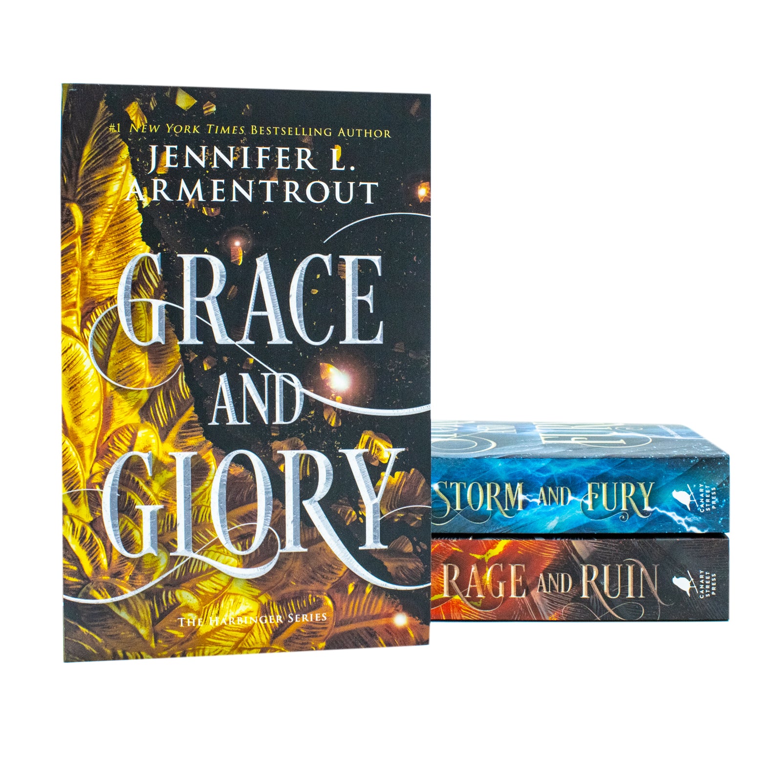 Harbinger Trilogy Paperback Set by Jennifer L. Armentrout showing all three book covers - YA paranormal romance