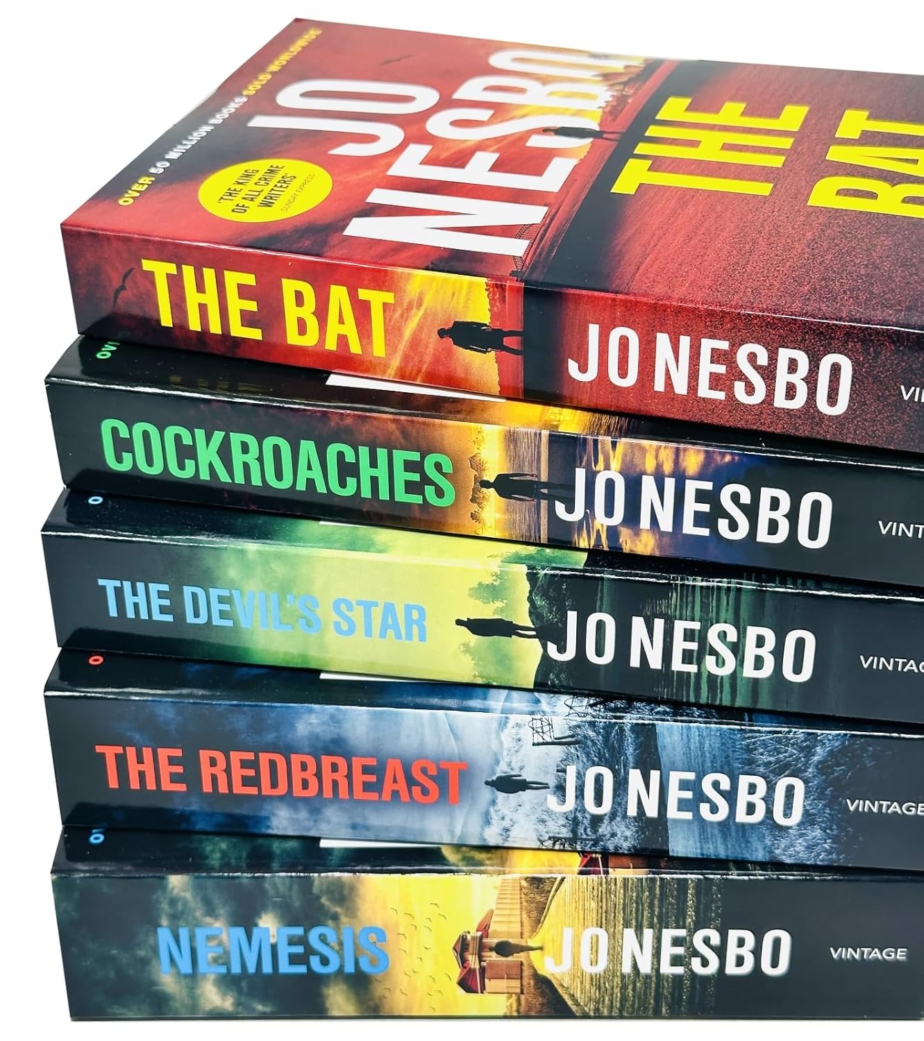 Harry Hole Series 1-5 Books Collection by Jo Nesbo - Detective crime fiction paperback boxset
