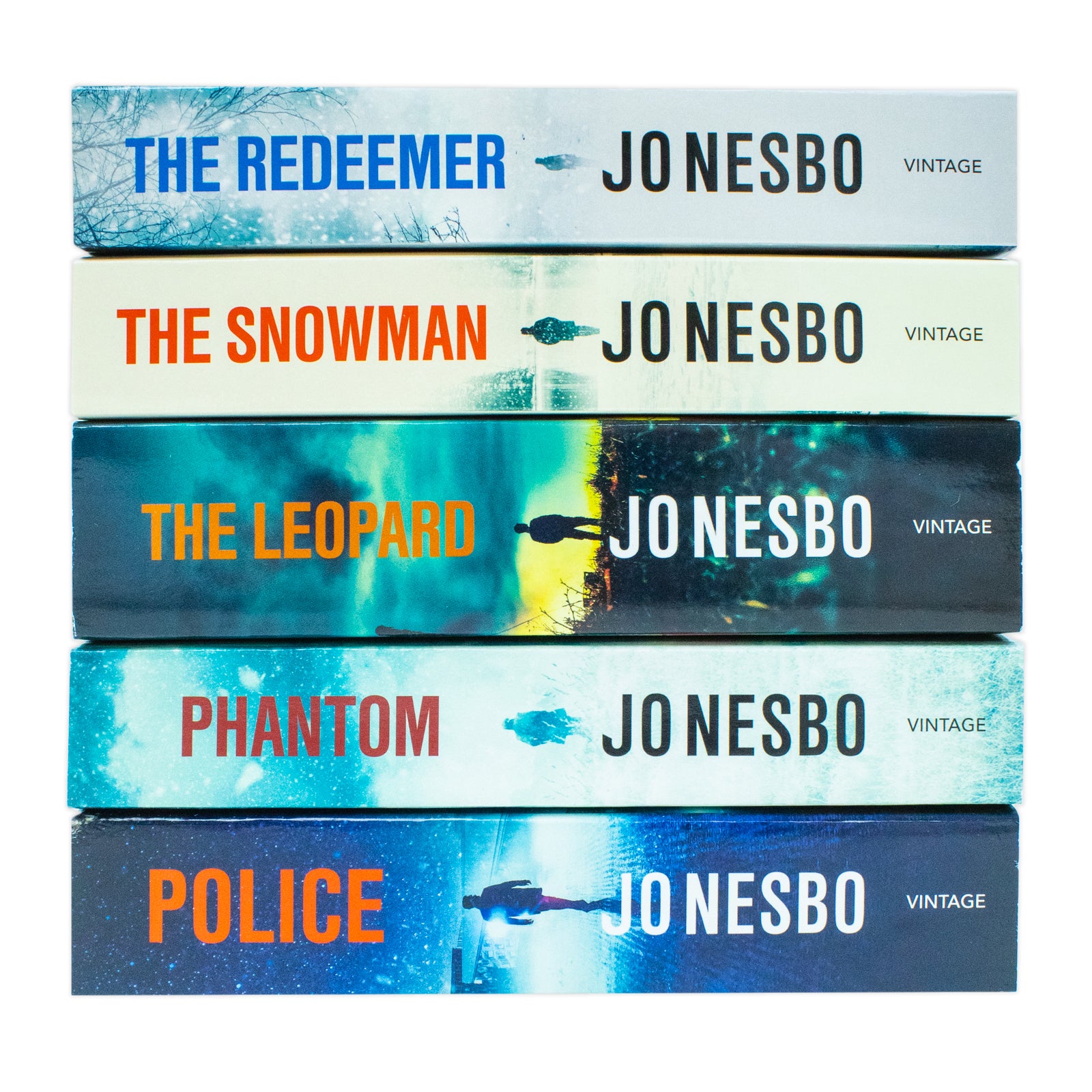 Jo Nesbo Harry Hole 5 book collection back cover blurbs - Nordic noir crime thriller set