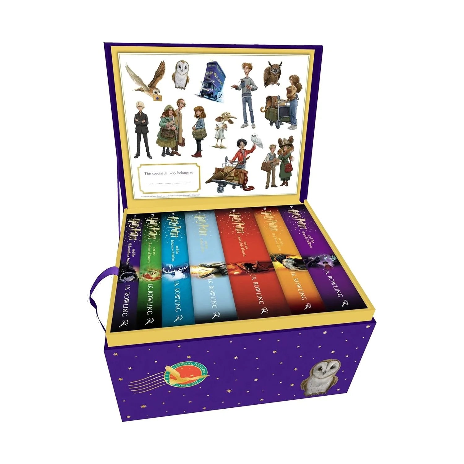 Harry Potter Owl Post Box Set complete collection hardback spines and box packaging