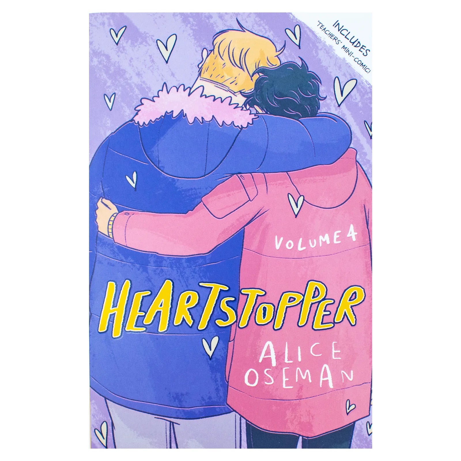 Heartstopper Volume 4 by Alice Oseman - front cover of the paperback graphic novel