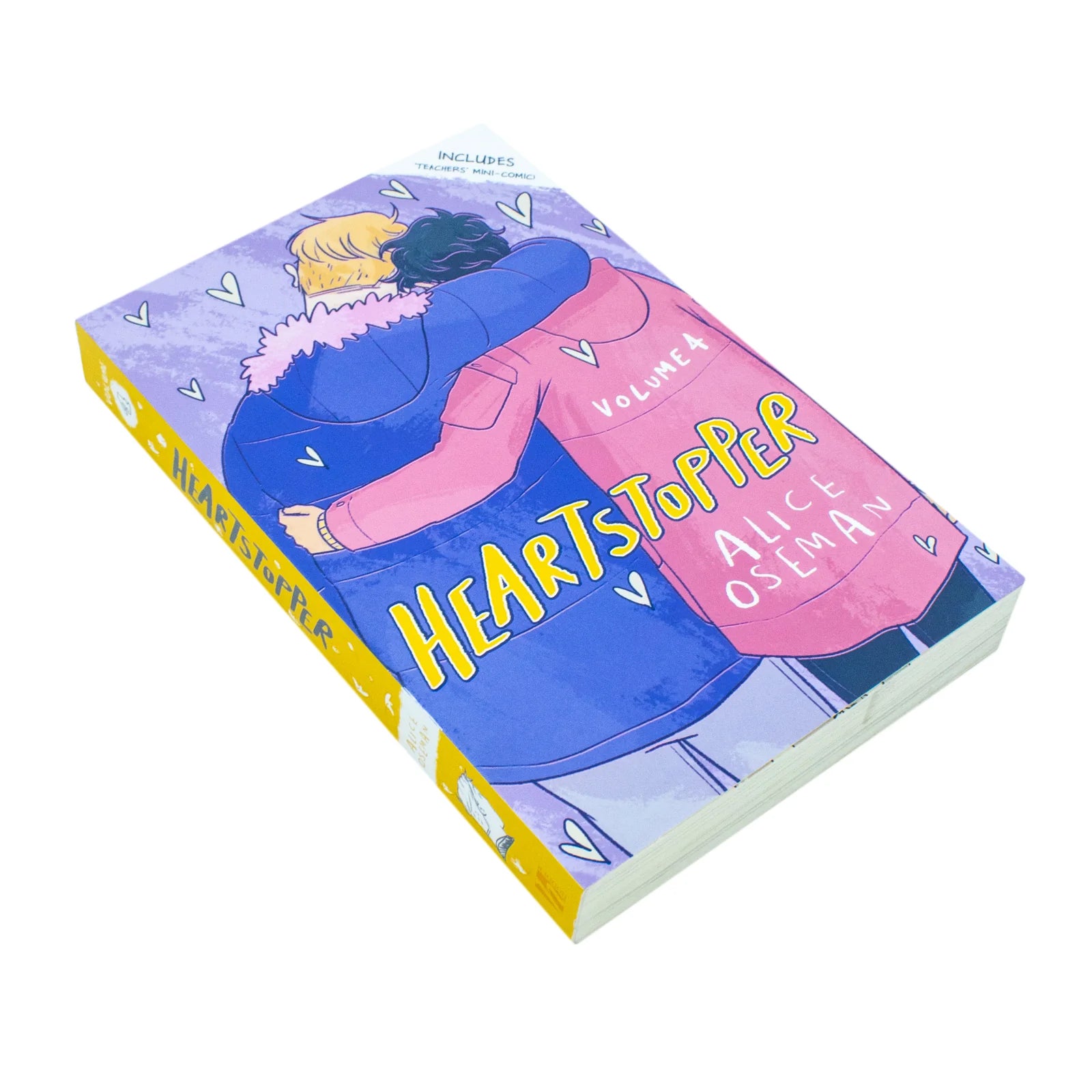 Heartstopper Volume 4 by Alice Oseman - illustrated artwork from the paperback graphic novel