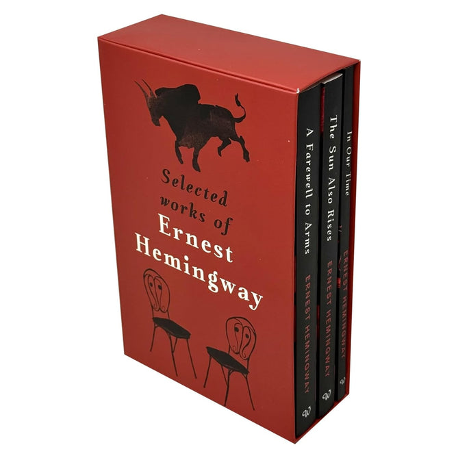 Back cover detail of the Ernest Hemingway 3 book paperback collection set