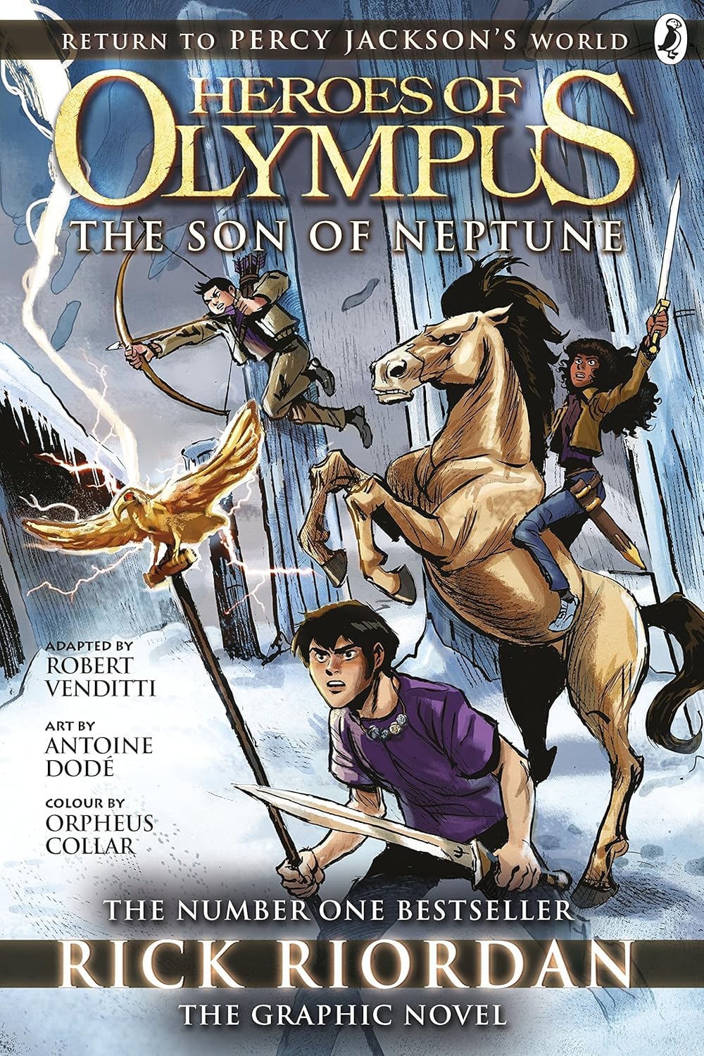 The Son of Neptune paperback cover - Heroes of Olympus series by Rick Riordan, ages 9-12