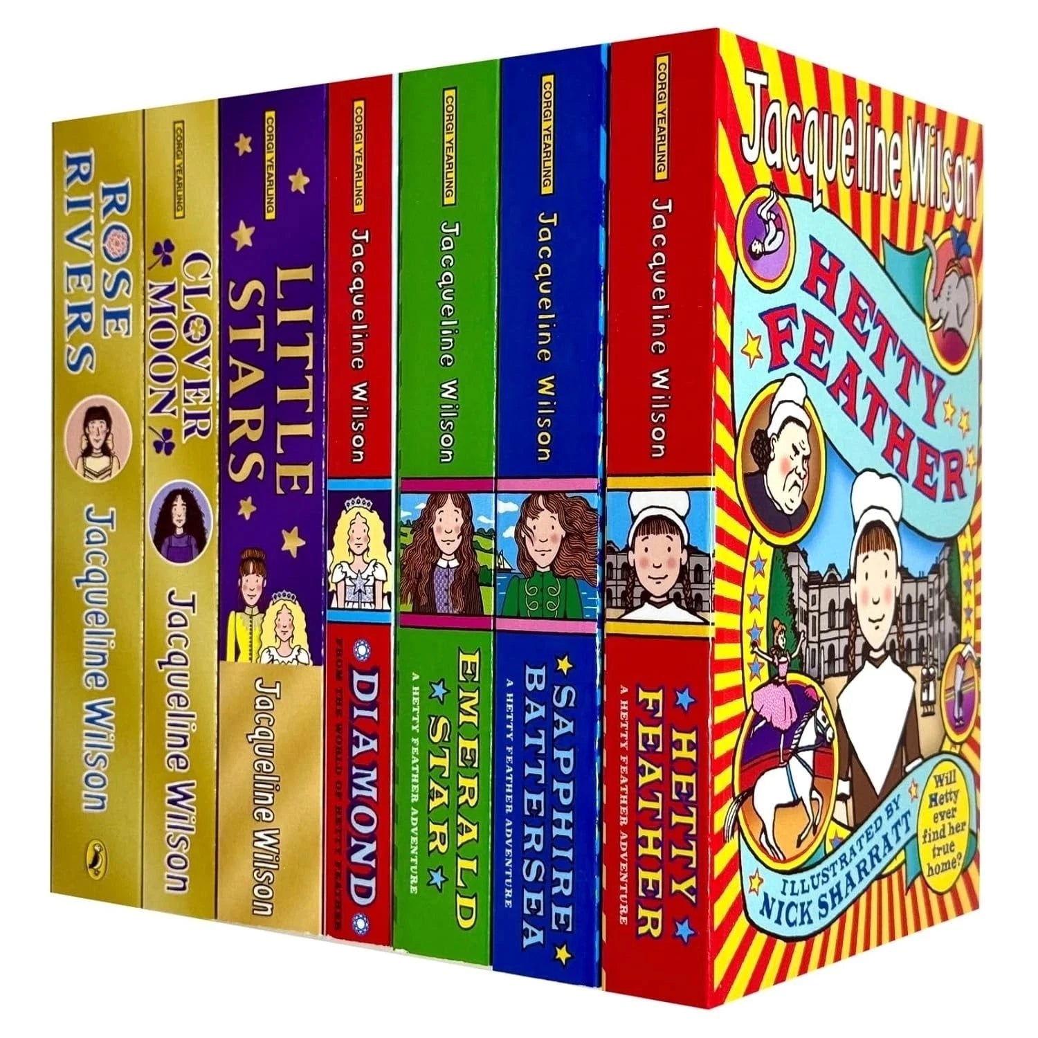 Hetty Feather 7 Book Collection Set by Jacqueline Wilson - Paperback - Ages 9-11