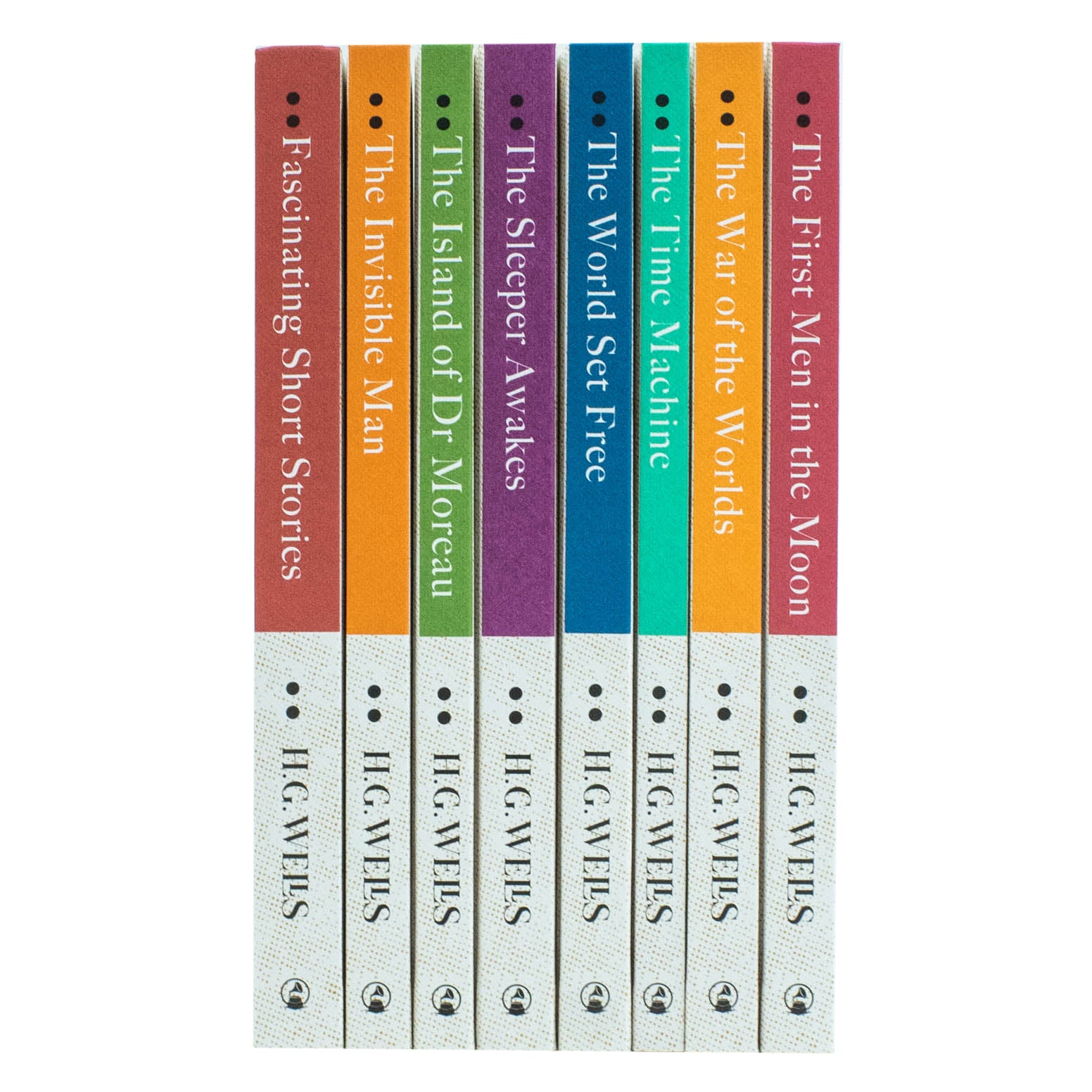 The Complete H. G. Wells 8 Book Collection Set - Hardcover Classic Science Fiction - War of the Worlds, The Time Machine, The Invisible Man and more