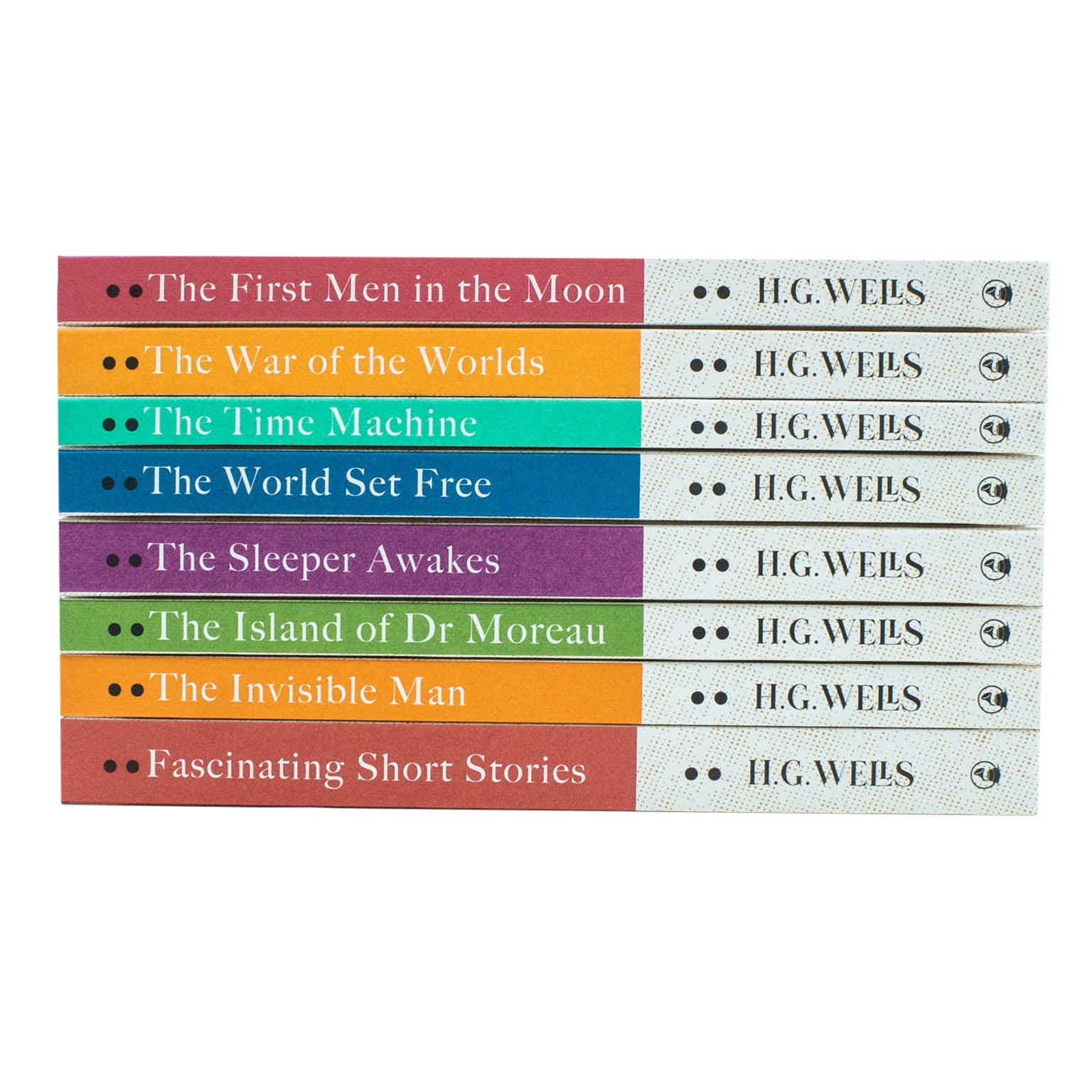 The Complete H. G. Wells 8 Book Collection Set - Hardcover Classic Science Fiction - War of the Worlds, The Time Machine, The Invisible Man and more