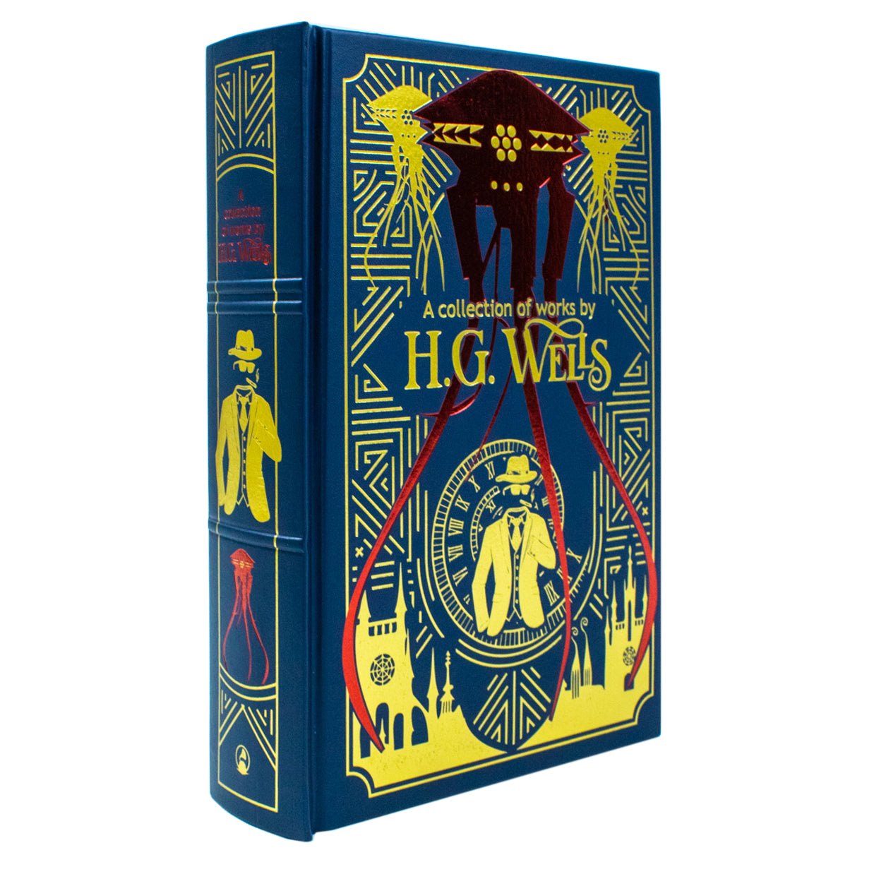 H.G. Wells Collection of Works deluxe leatherbound hardback classic science fiction edition