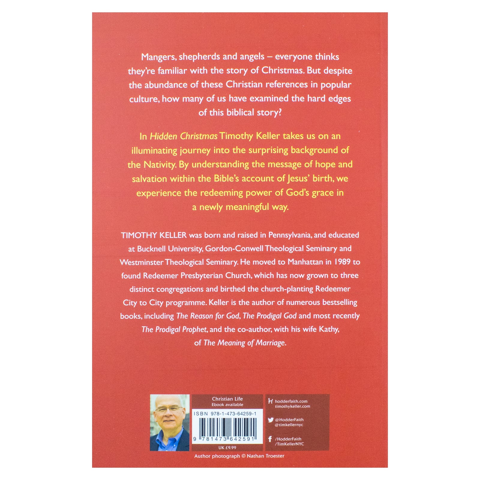 Hidden Christmas by Timothy Keller - paperback book, inside page sample