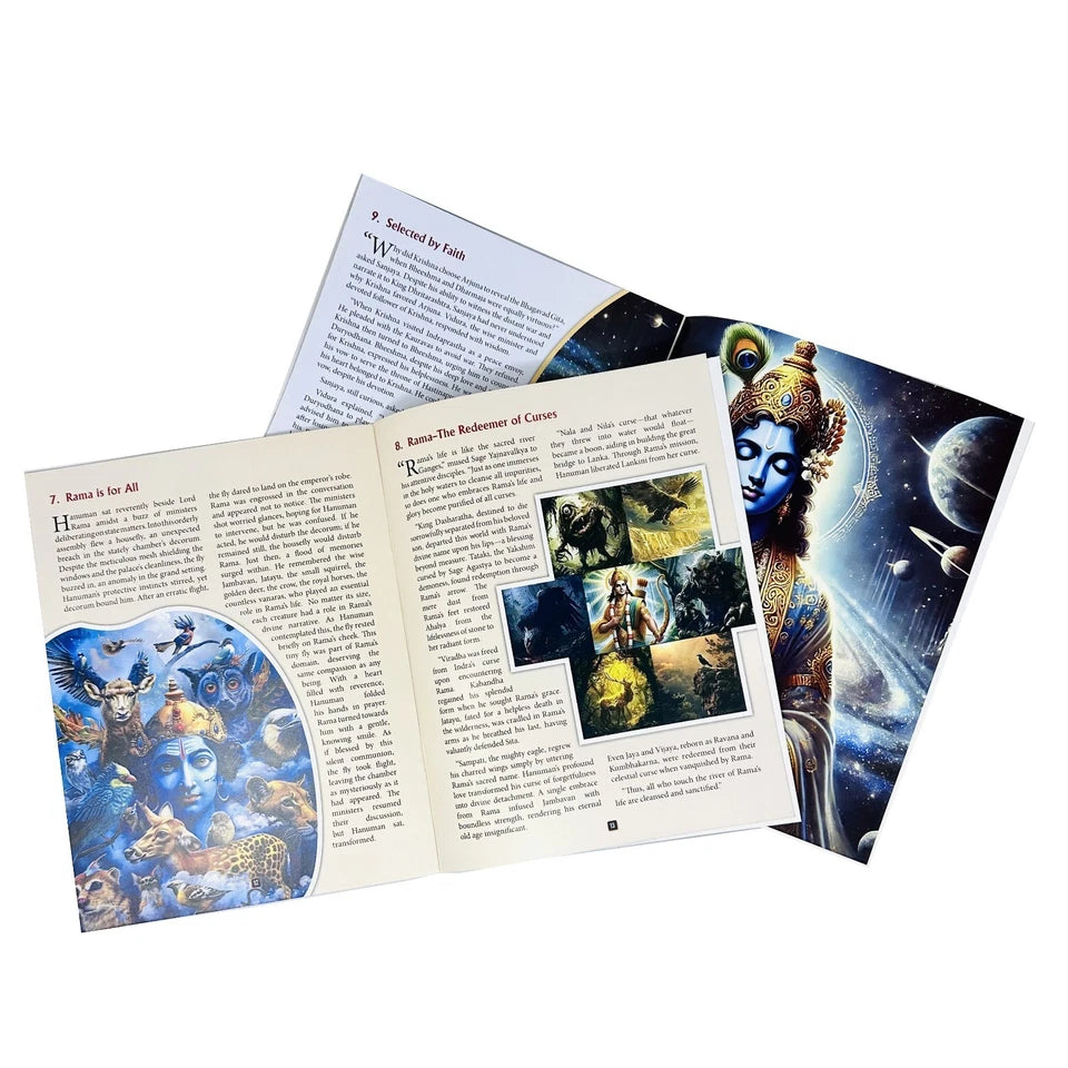 Hindu Mythology for Kids 10 book collection set - back cover and blurb detail
