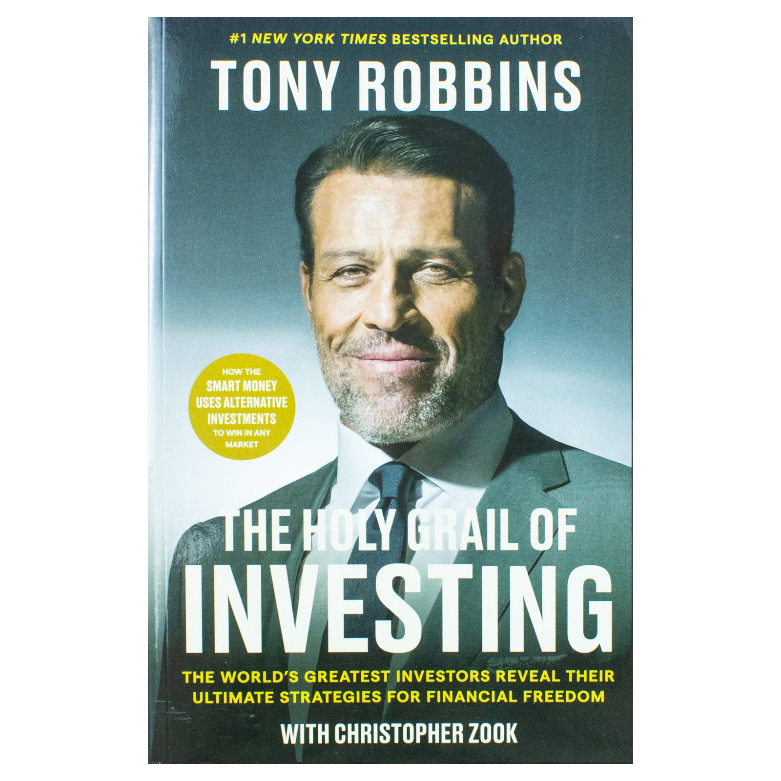 The Holy Grail of Investing paperback by Tony Robbins - back cover with book description