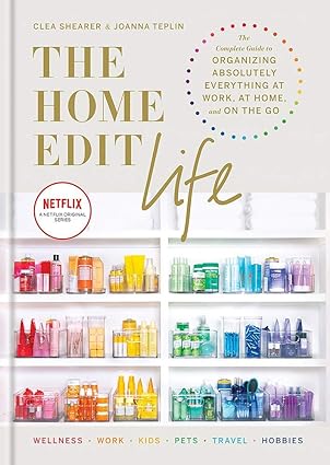 The Home Edit Life and The Home Edit Workbook 2 book collection set by Clea Shearer and Joanna Teplin - paperback covers side view