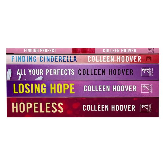 Hopeless Series by Colleen Hoover 5 Books Collection Set - Losing Hope, Finding Cinderella, Hopeless, Finding Perfect, All Your Perfects - Paperback