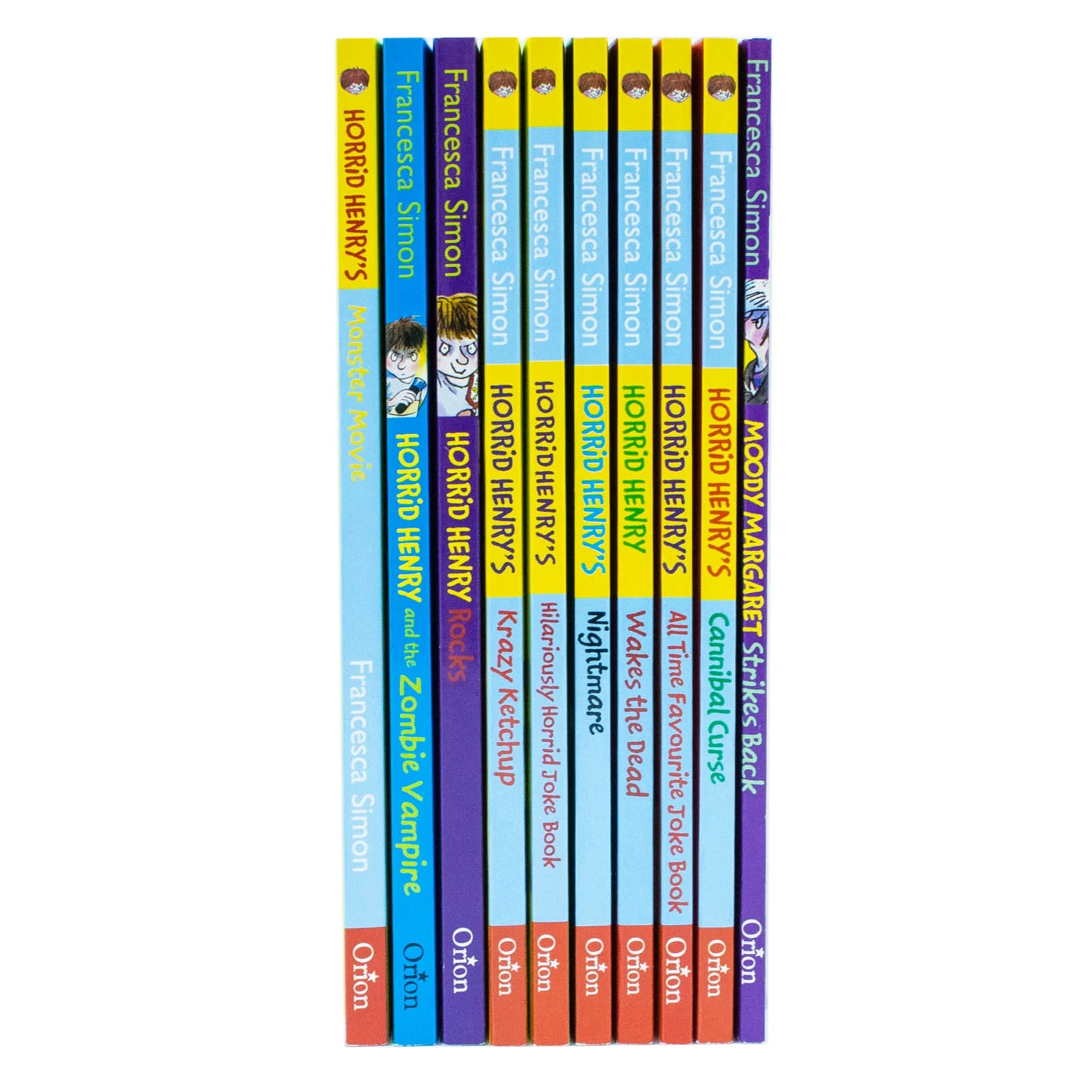 Horrid Henry Francesca Simon 10 Books Collection Set - Paperback - Ages 6-9 - back cover with titles list