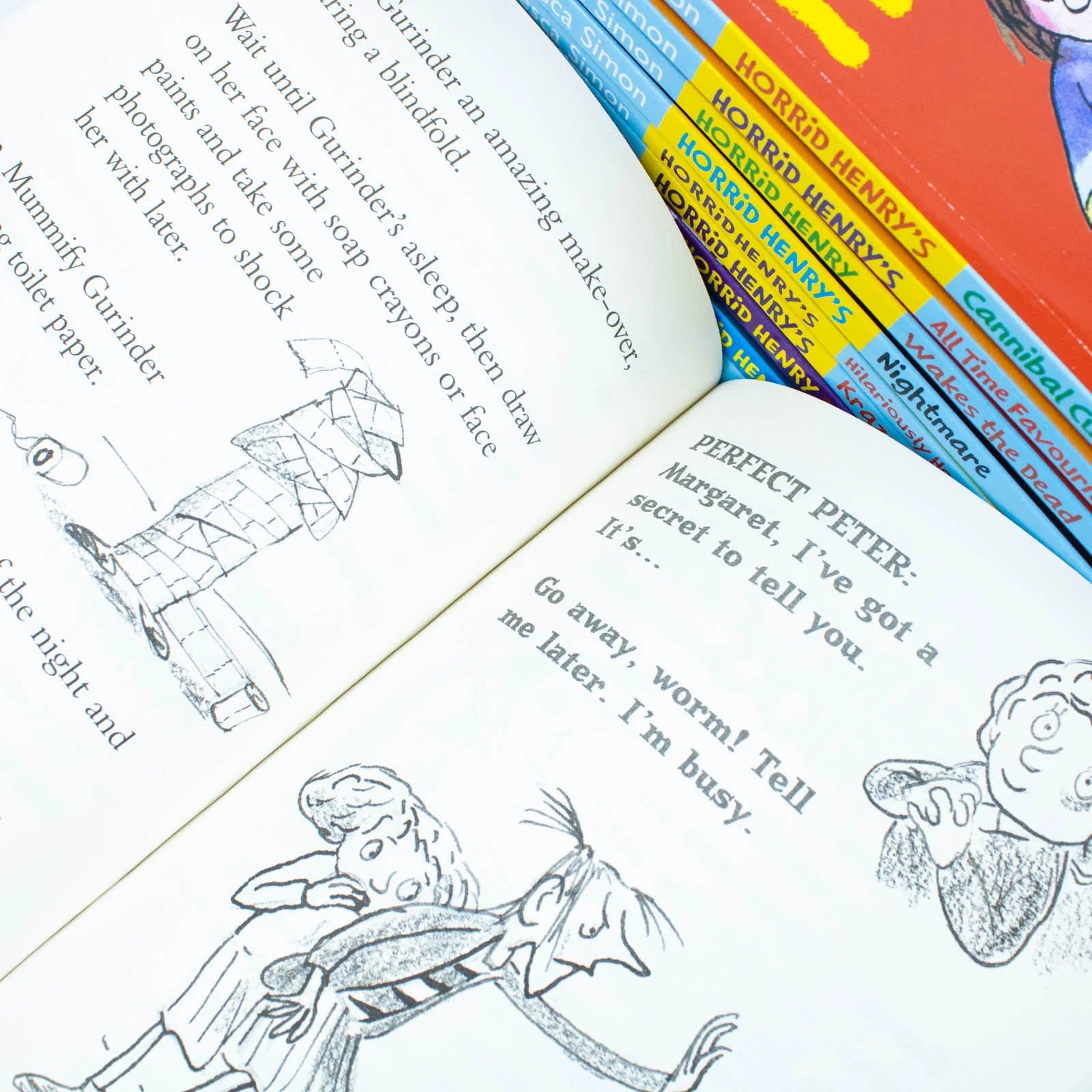Horrid Henry Francesca Simon 10 Books Collection Set - Paperback - Ages 6-9 - featured cover image Moody Margaret Strikes Back