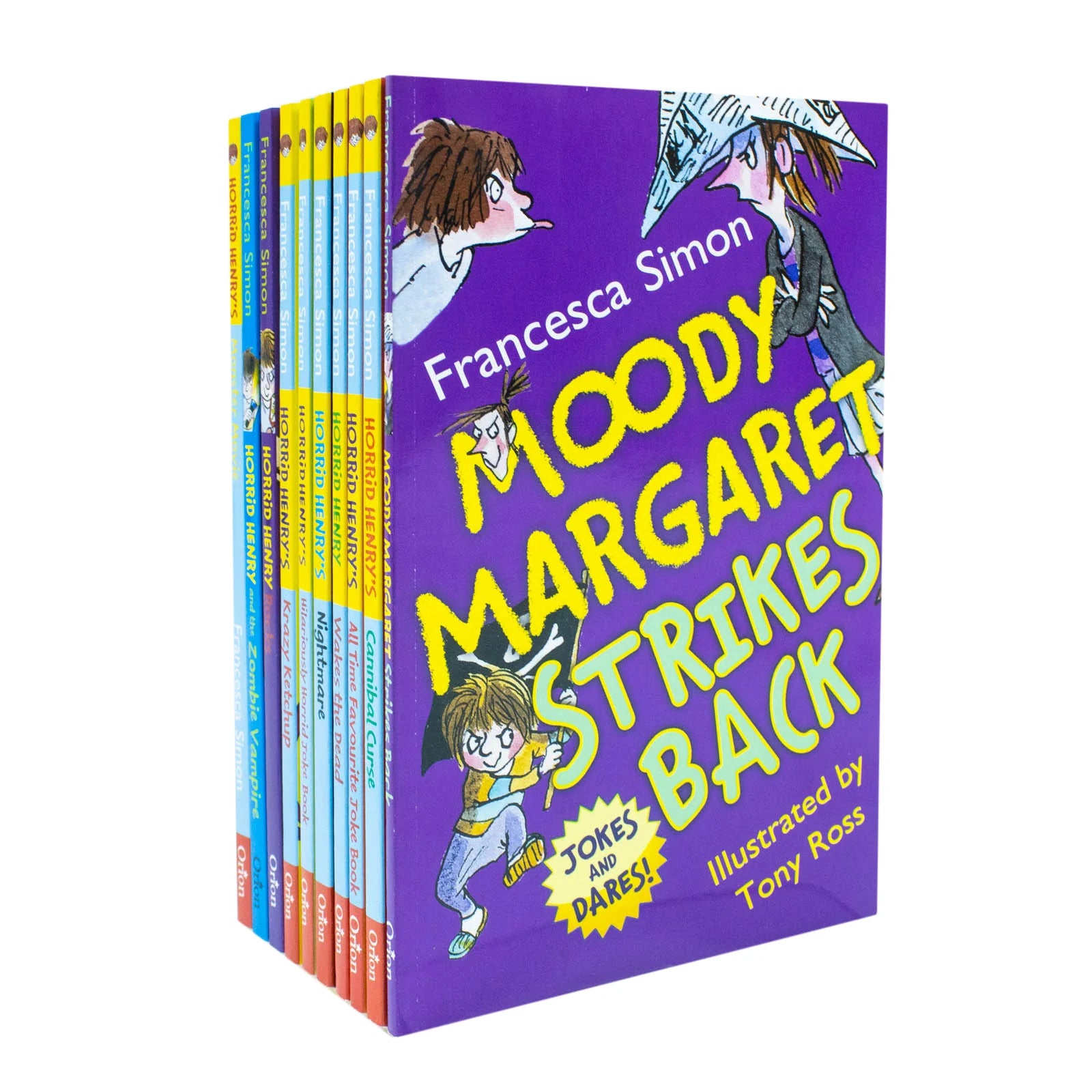 Horrid Henry Francesca Simon 10 Books Collection Set - Paperback - Ages 6-9 - front cover artwork