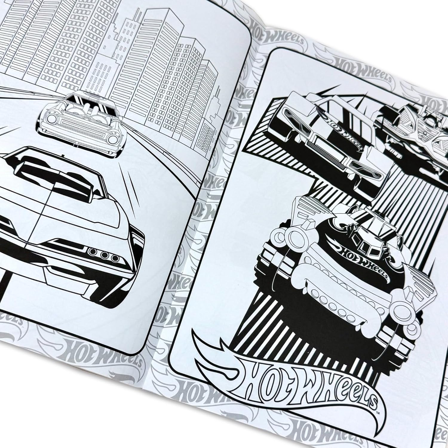 Hot Wheels Made to Race Colouring Book paperback, final title in the 5 books collection set