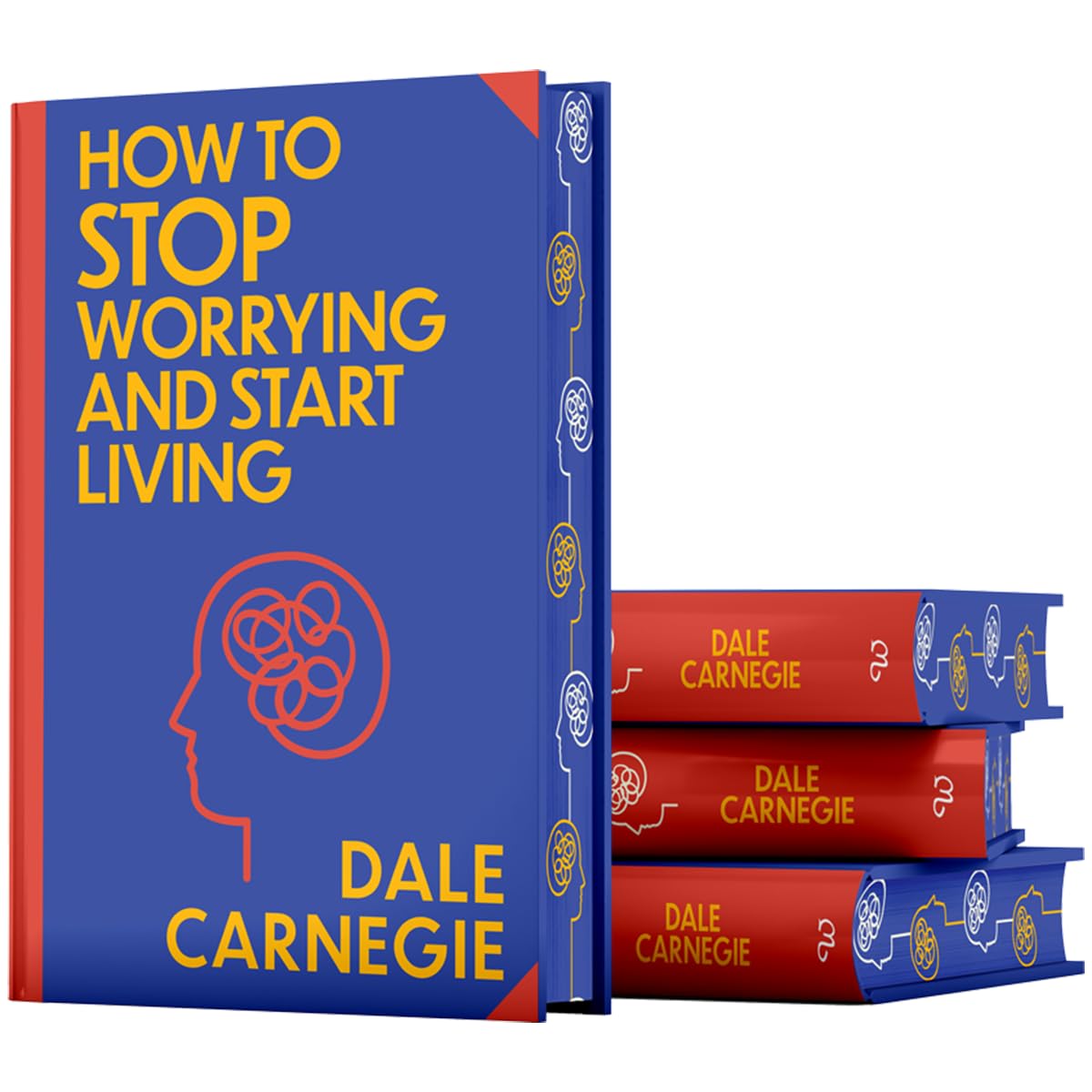 How to Stop Worrying and Start Living by Dale Carnegie Wilco Classics hardback angled view