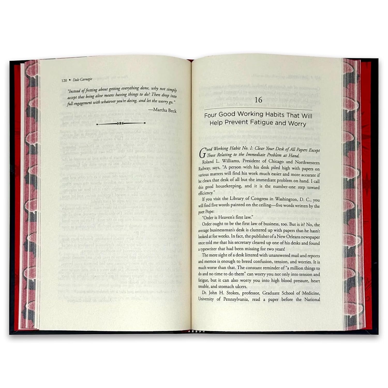 Full view of How to Stop Worrying and Start Living by Dale Carnegie new hardback edition