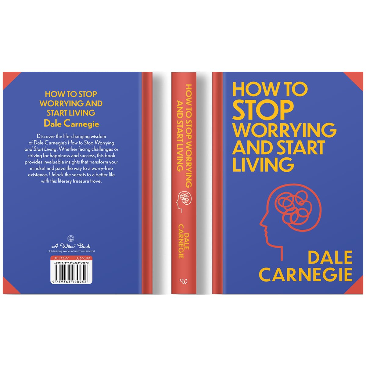Inside pages of How to Stop Worrying and Start Living by Dale Carnegie premium hardback edition