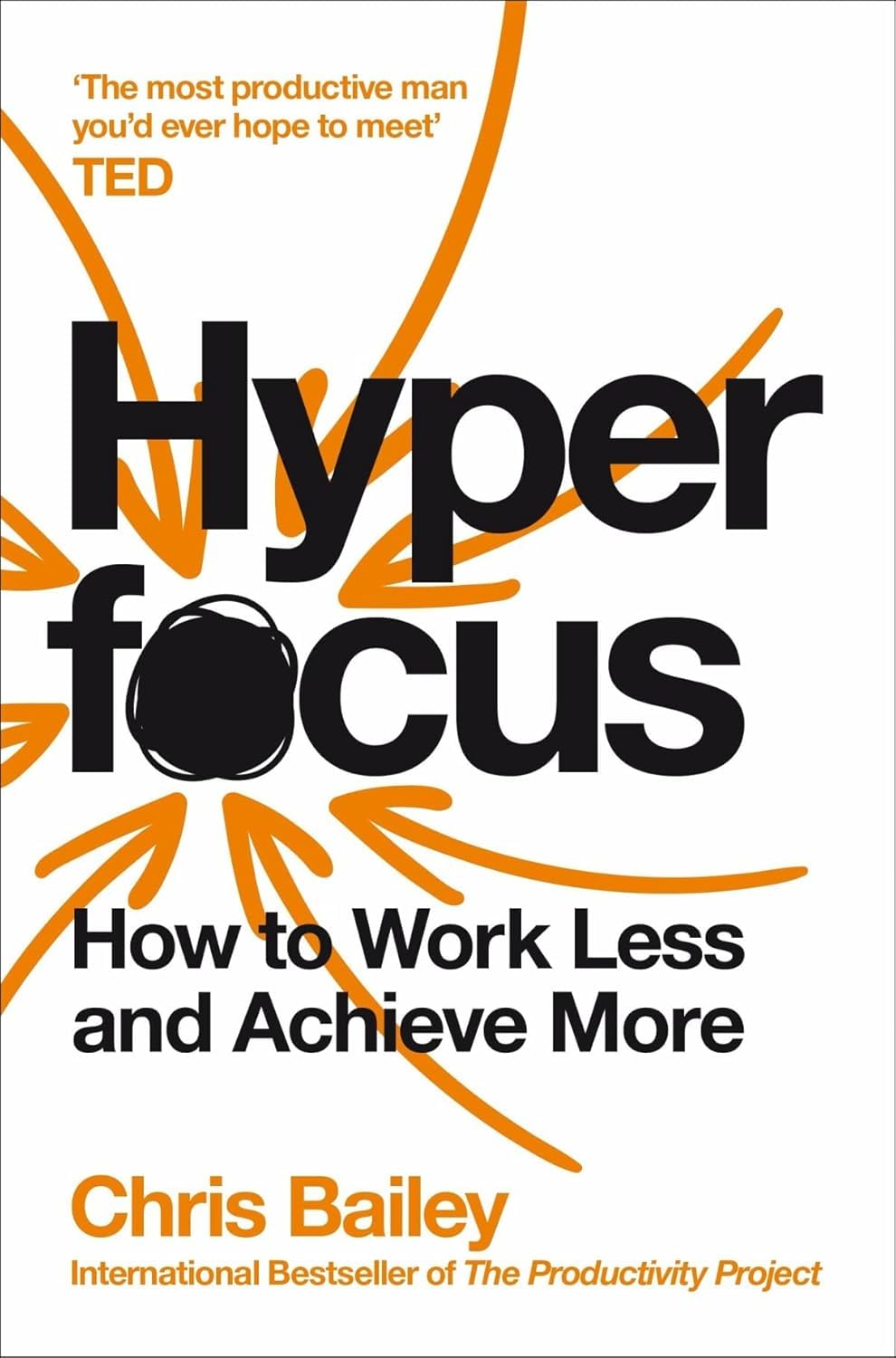 How To Talk To Anyone and Hyperfocus paperback book set by Leil Lowndes and Chris Bailey shown together