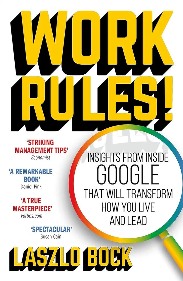 Back cover view of How to Talk to Anyone, Work Rules! and Managing Business Start-Ups 3 books collection set, paperback