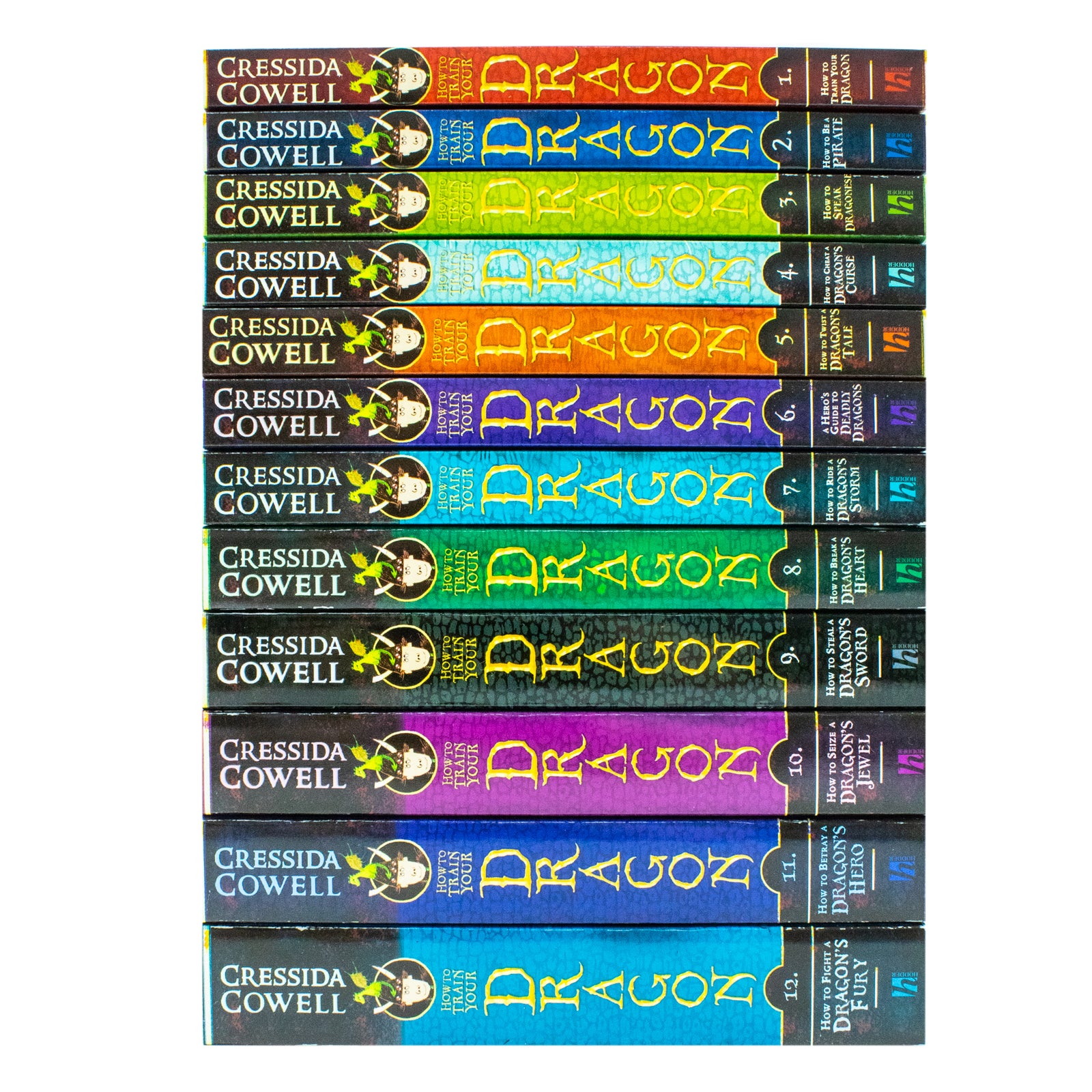 How to Train Your Dragon 12 Books Collection Set by Cressida Cowell - paperback fantasy adventure books for children