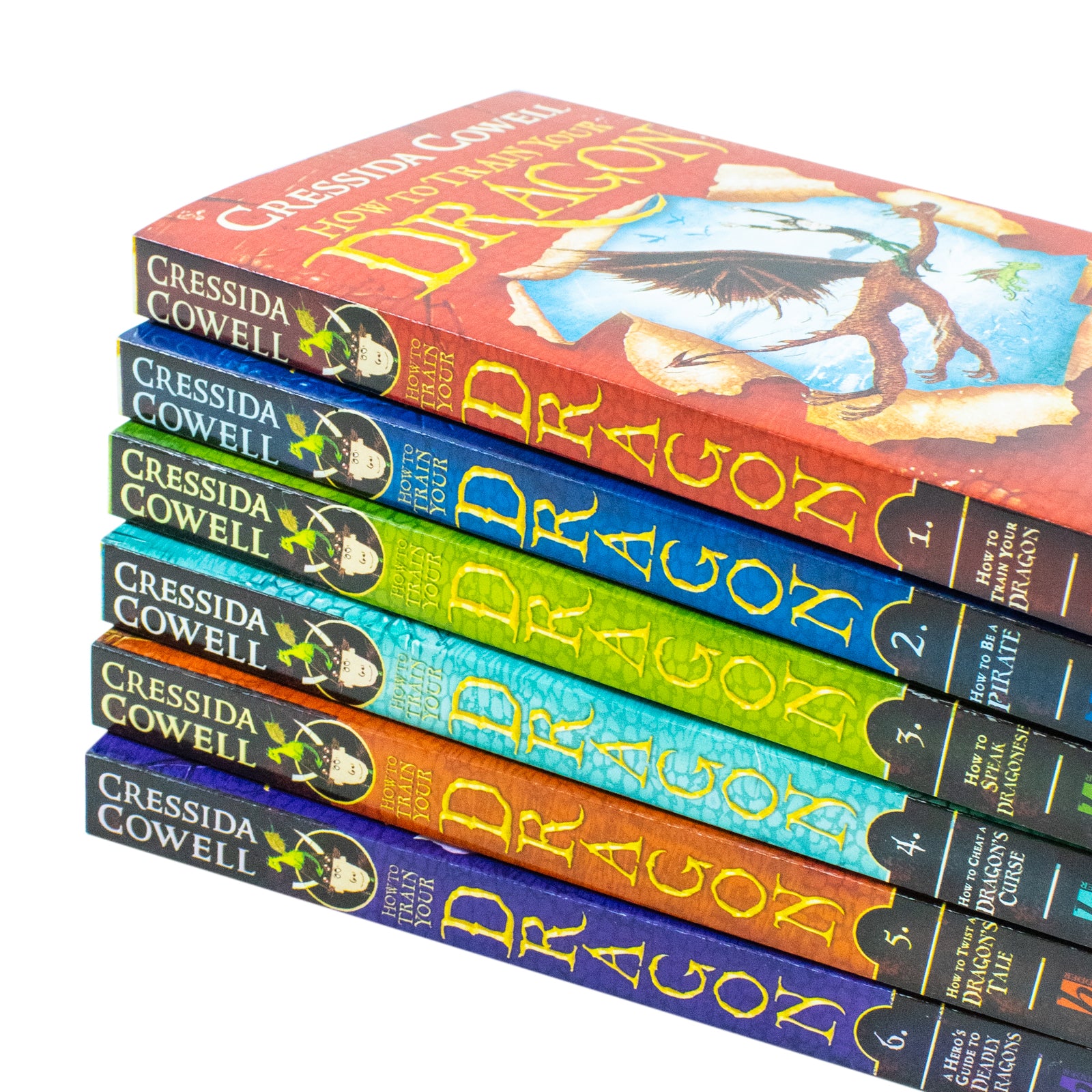 How to Train Your Dragon 6 Book Collection Set - Cressida Cowell Paperback Books 1-6