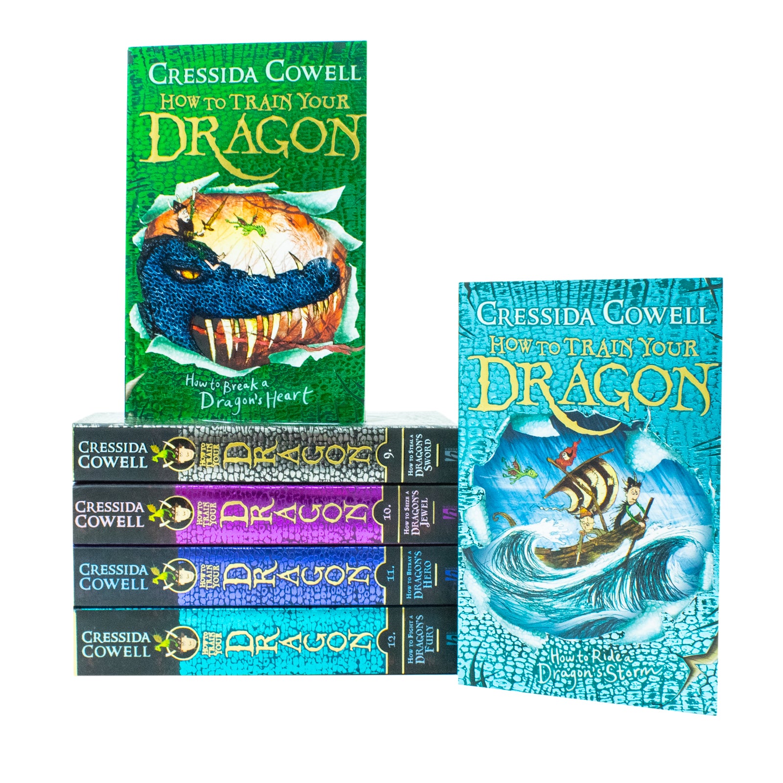 How to Train Your Dragon 6 Book Paperback Set Books 7-12 - Cressida Cowell - Back Cover