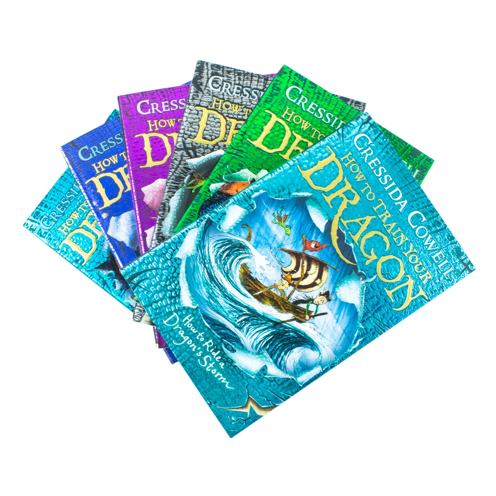 How to Train Your Dragon Books 7-12 Set - Cressida Cowell - Individual Book Covers