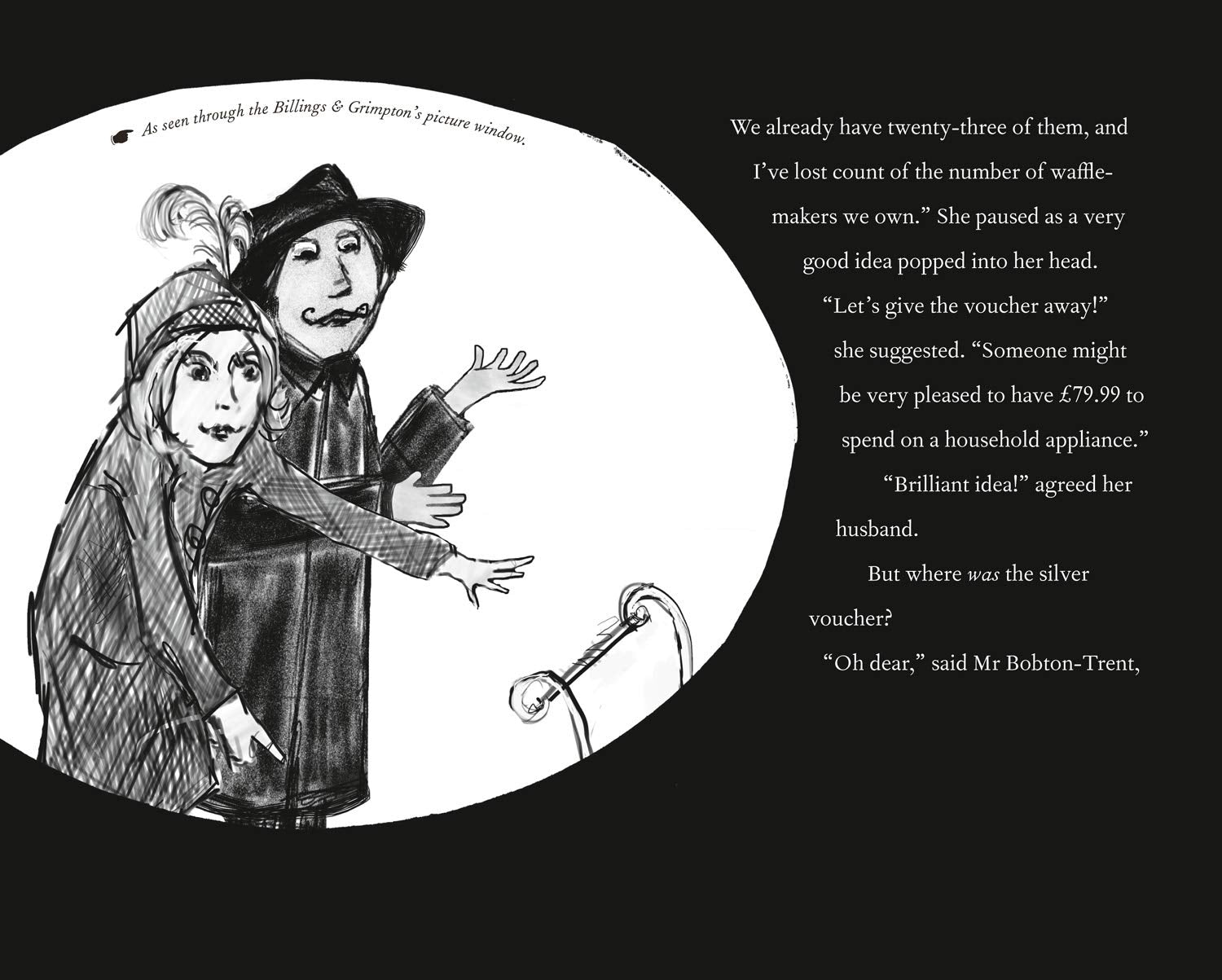 Interior artwork from Hubert Horatio: A Very Fishy Tale, Lauren Child World Book Day paperback for ages 7-9
