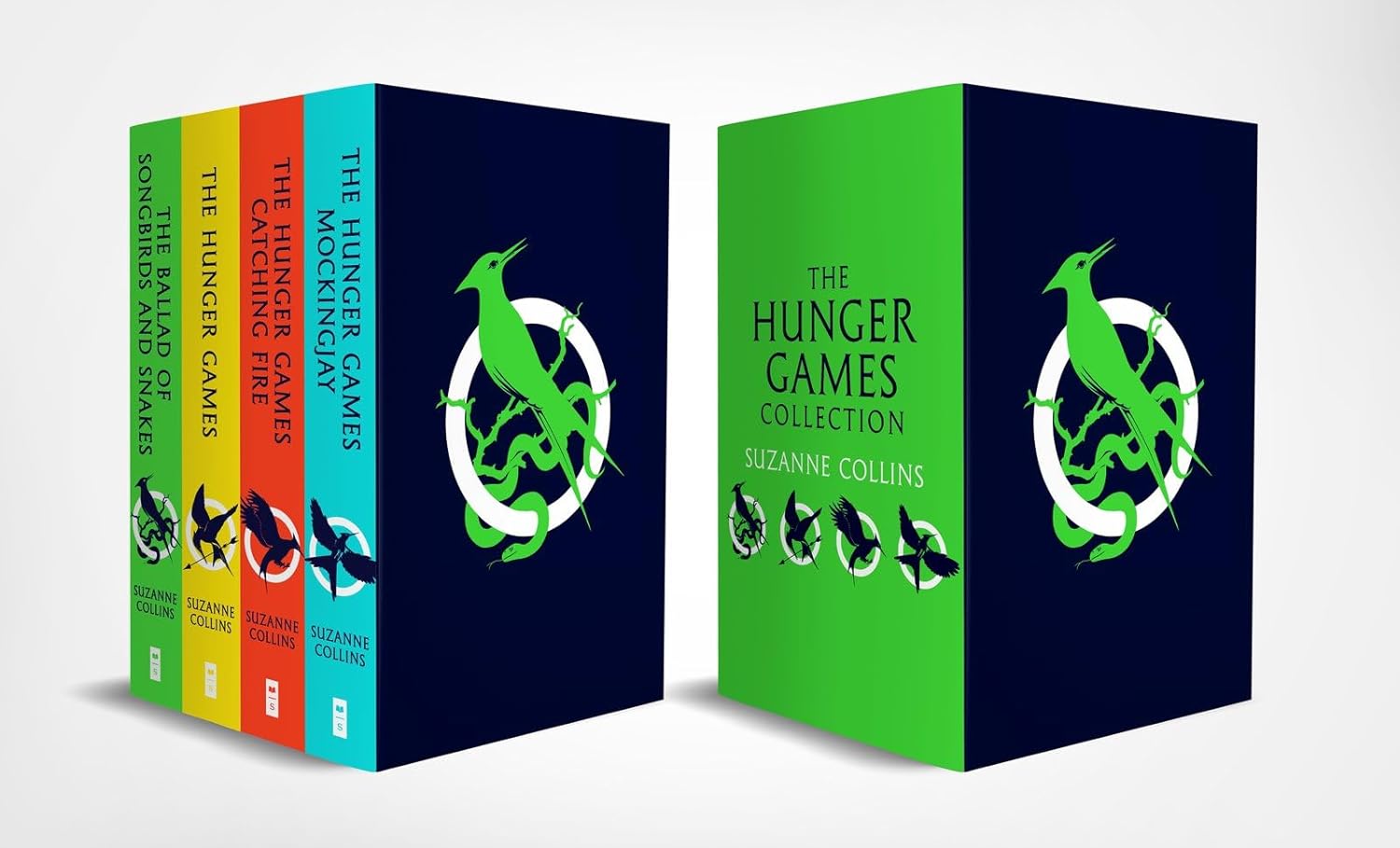 The Hunger Games 4 Book Collection Set by Suzanne Collins - Paperback Young Adult box set including Catching Fire, Mockingjay and The Ballad of Songbirds and Snakes