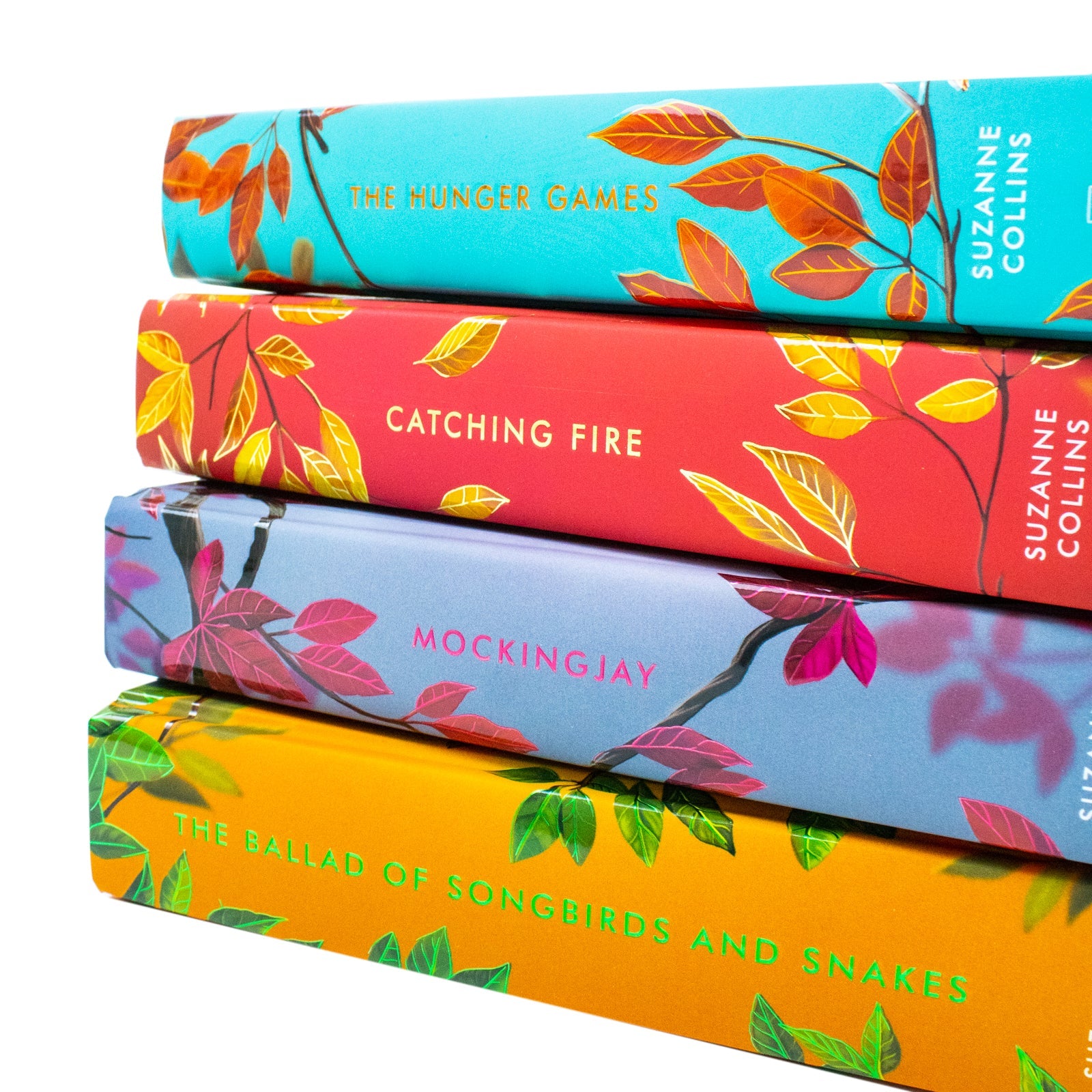 The Hunger Games Deluxe Collection back cover blurbs, Suzanne Collins paperback boxed set
