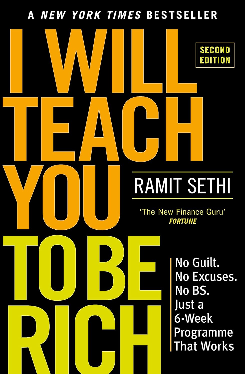 I Will Teach You to Be Rich by Ramit Sethi - Paperback edition, personal finance book front cover close up