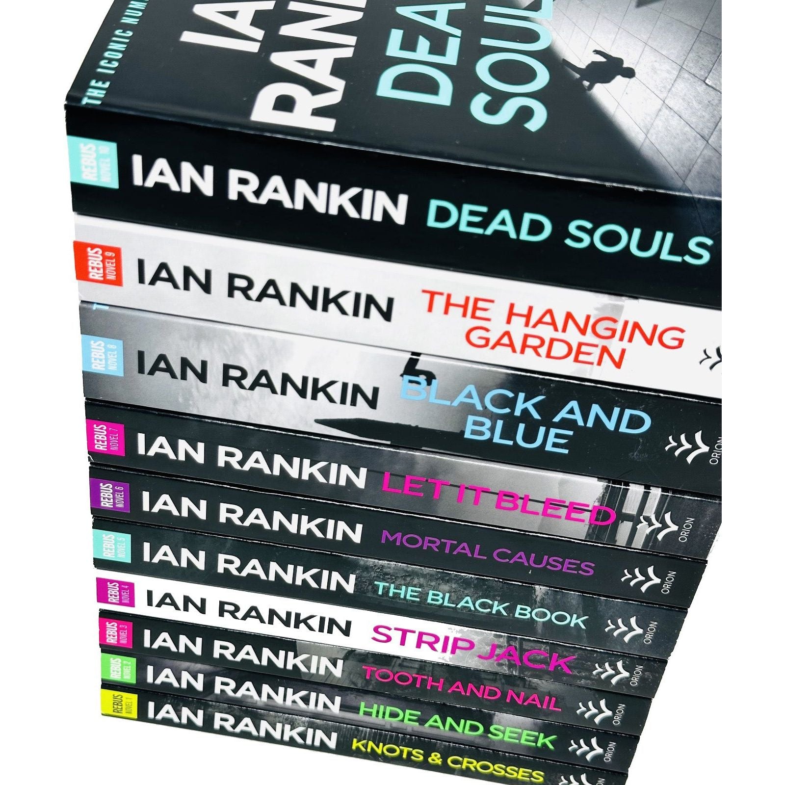 Ian Rankin Inspector Rebus crime fiction paperback collection - Let It Bleed, Black and Blue, The Hanging Garden, Dead Souls