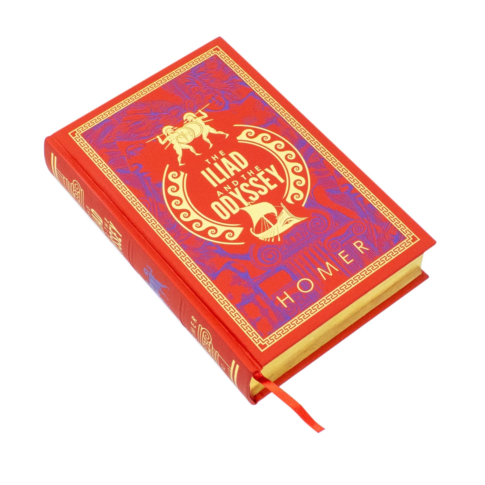 The Iliad and The Odyssey by Homer - deluxe leather bound classic literature edition