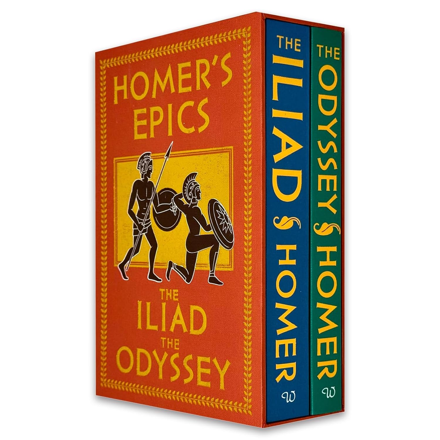 The Iliad and The Odyssey 2 books hardback box set by Homer - front cover