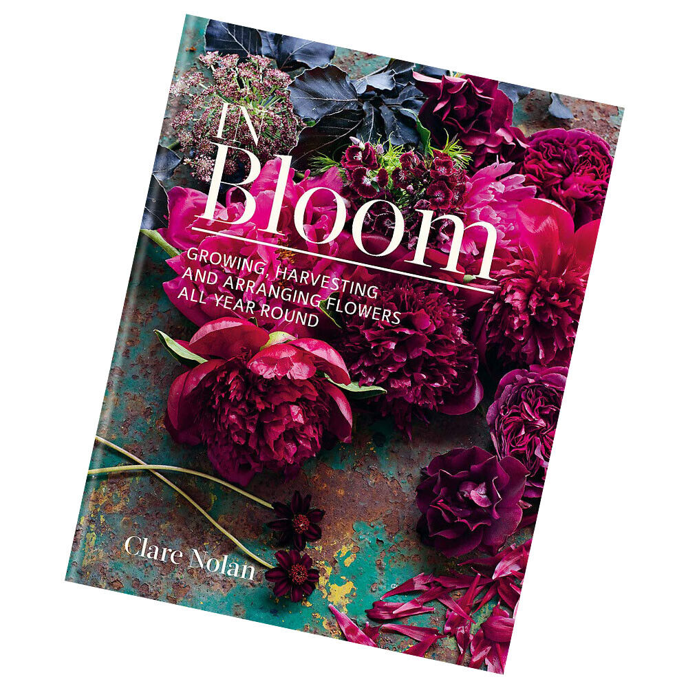 In Bloom by Clare Nolan hardback book - inside pages showing flower arranging photography