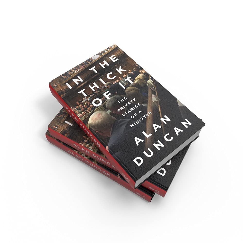 In the Thick of It by Alan Duncan - hardback political diary dust jacket detail