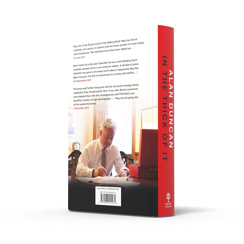 In the Thick of It by Alan Duncan - hardback political diary full book view