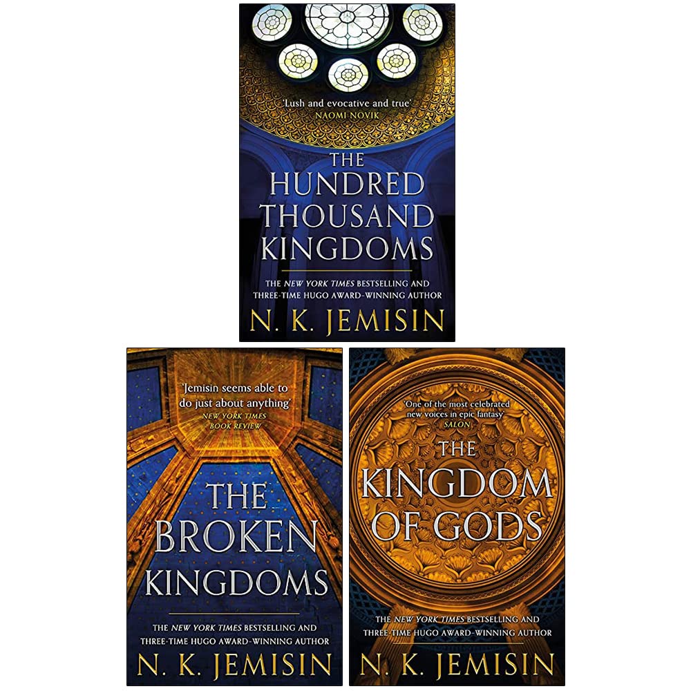 The Inheritance Trilogy 3 Books Collection Set by N. K. Jemisin - The Hundred Thousand Kingdoms, The Broken Kingdoms, The Kingdom of Gods - Paperback fantasy set