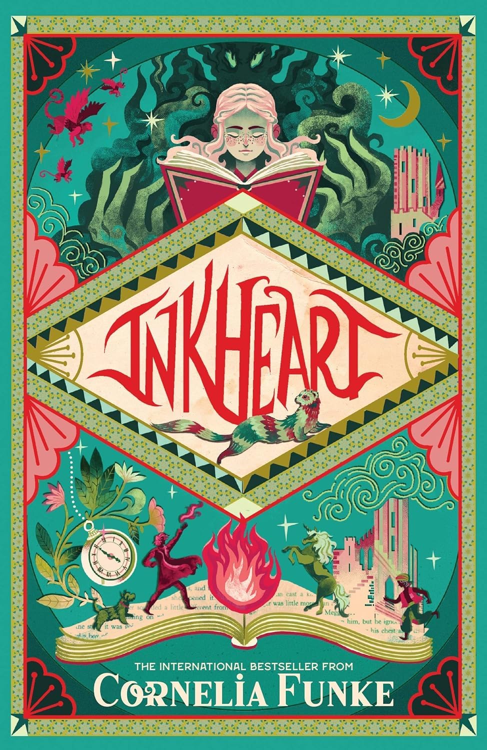 Inkheart paperback book cover by Cornelia Funke - Book 1 of the Inkheart Trilogy