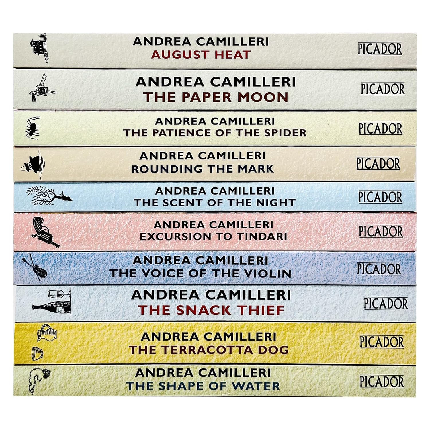 Inspector Montalbano Mysteries Books 1-10 by Andrea Camilleri - Paperback Sicilian detective novels