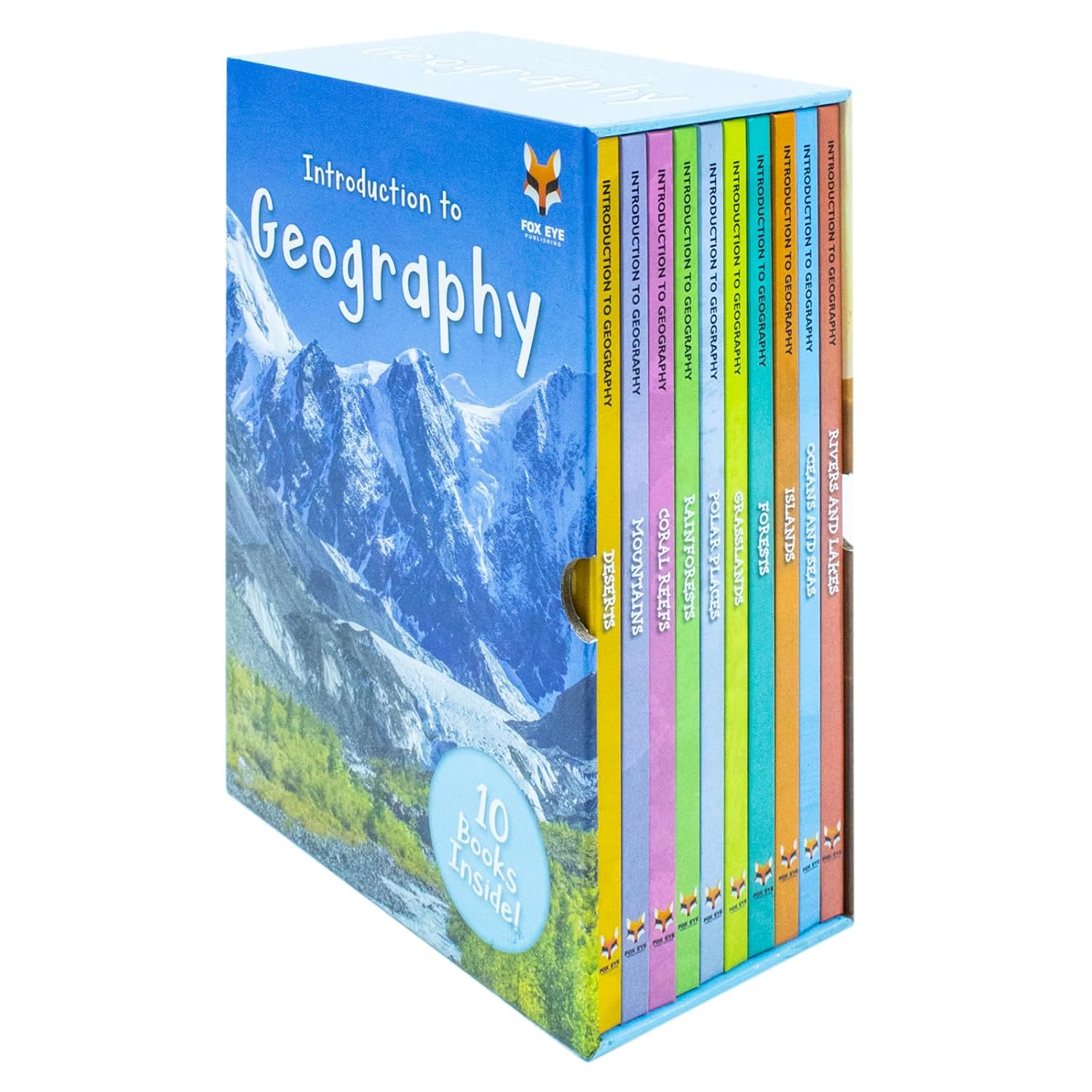 Introduction to Geography Series hardback collection - Grasslands, Islands and Mountains books for KS2 readers